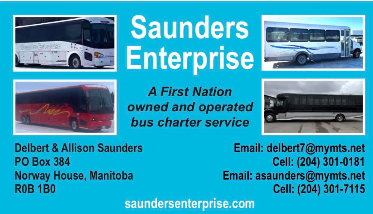 Saunders Enterprise Business Card Image of Saunders Enterprise's business card